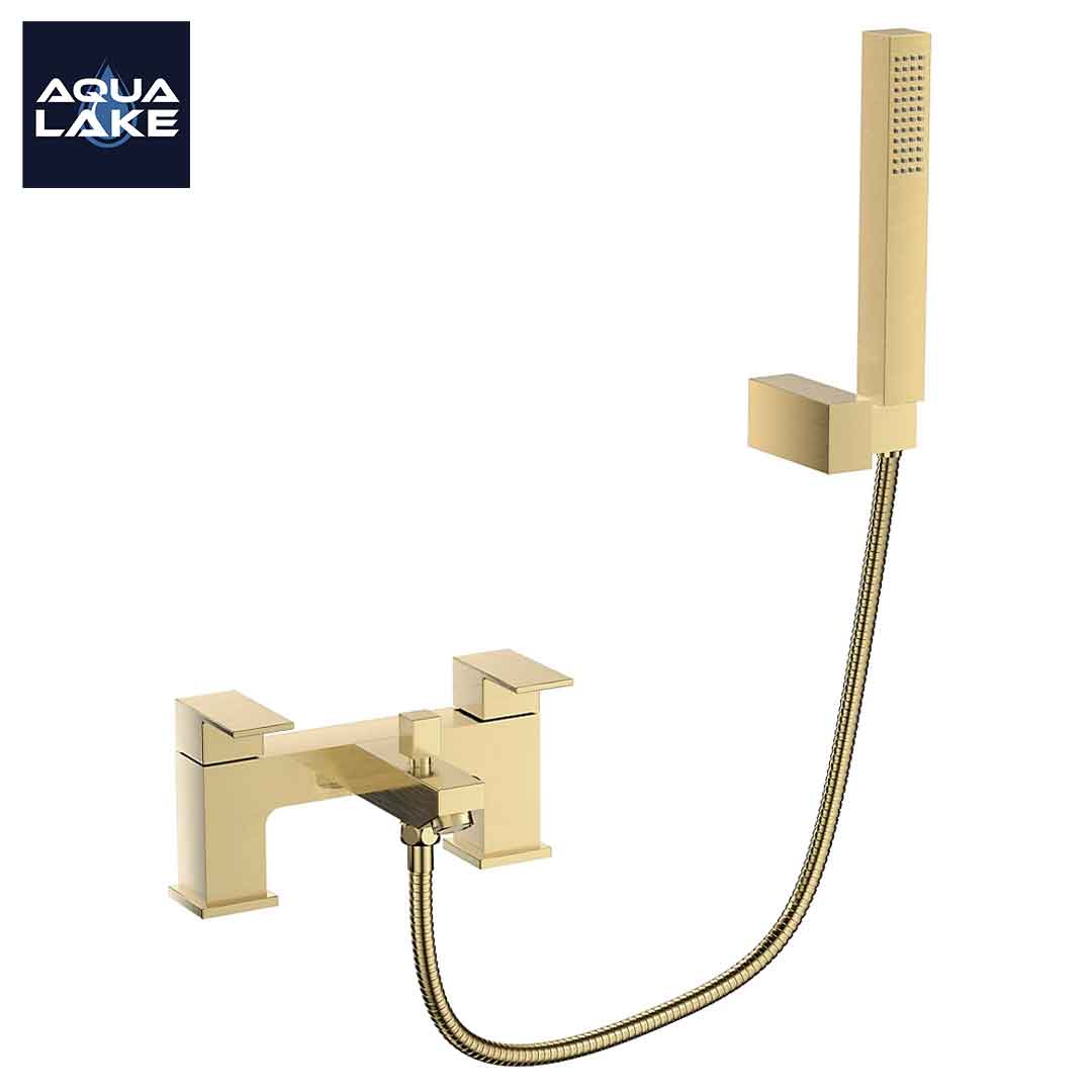 Irlam Bath Shower Mixer Tap with Kit - Brushed Brass
