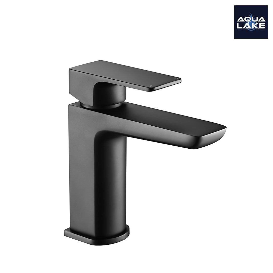Marlow Mono Basin Mixer Tap with Waste - Matt Black
