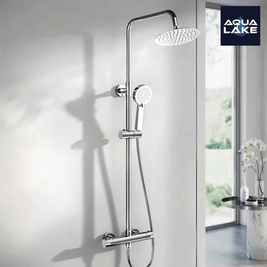 Buttermere Premium Chrome Round Thermostatic Shower Set