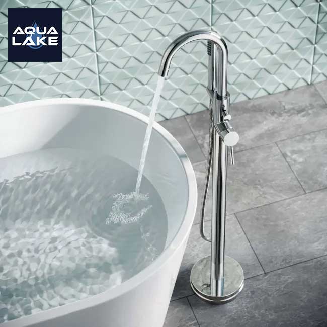 Derby Freestanding Bath & Shower Mixer Tap - Chrome