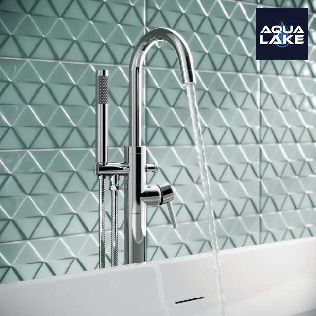 Derby Freestanding Bath & Shower Mixer Tap - Chrome