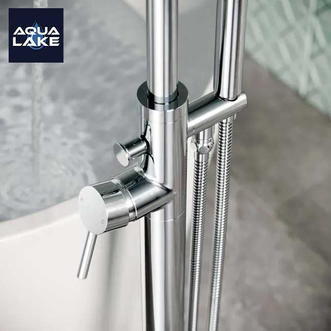 Derby Freestanding Bath & Shower Mixer Tap - Chrome