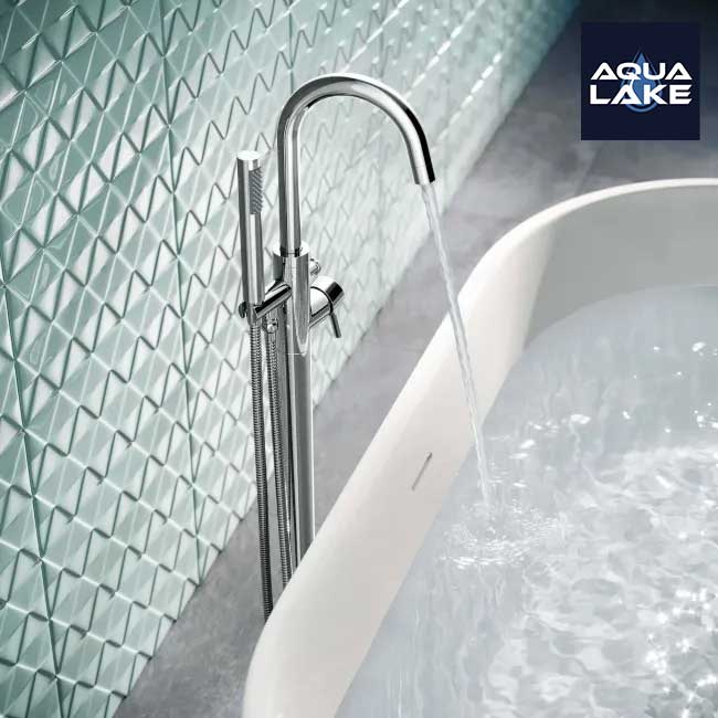 Derby Freestanding Bath & Shower Mixer Tap - Chrome