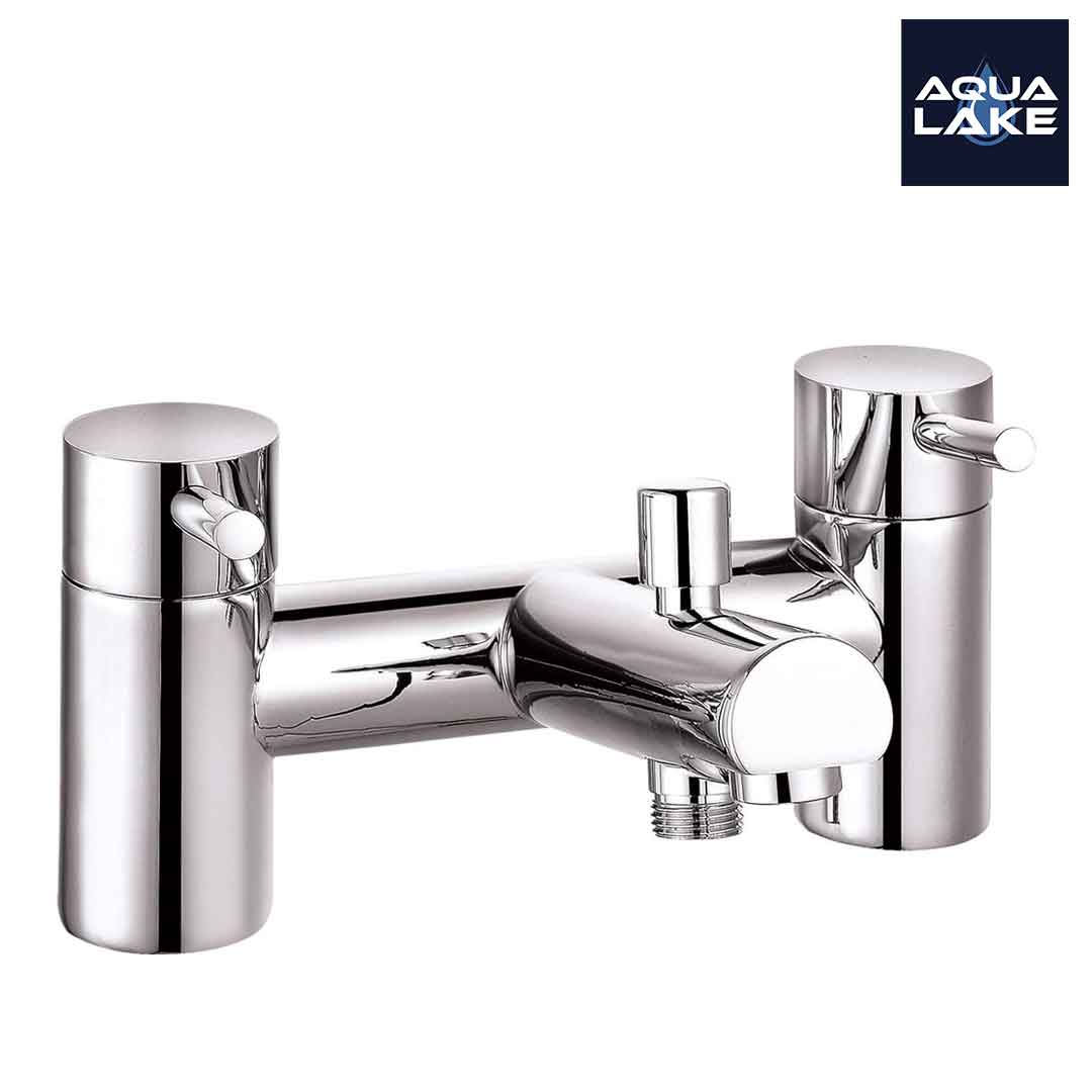 Derby Round lever Bath Shower Mixer Tap with Kit - Chrome