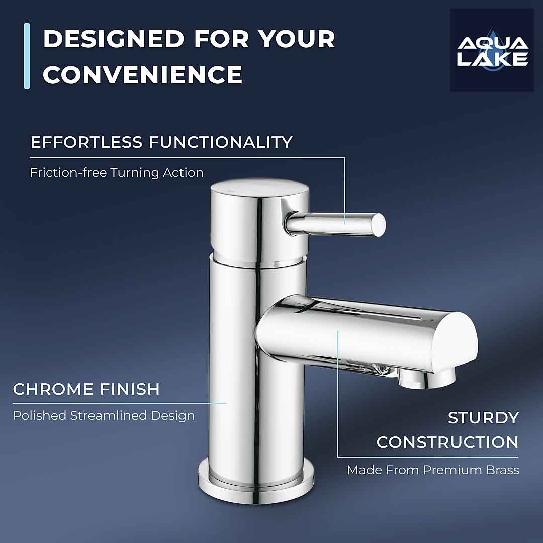 Derby Round Lever Mono Basin Mixer Tap - Chrome