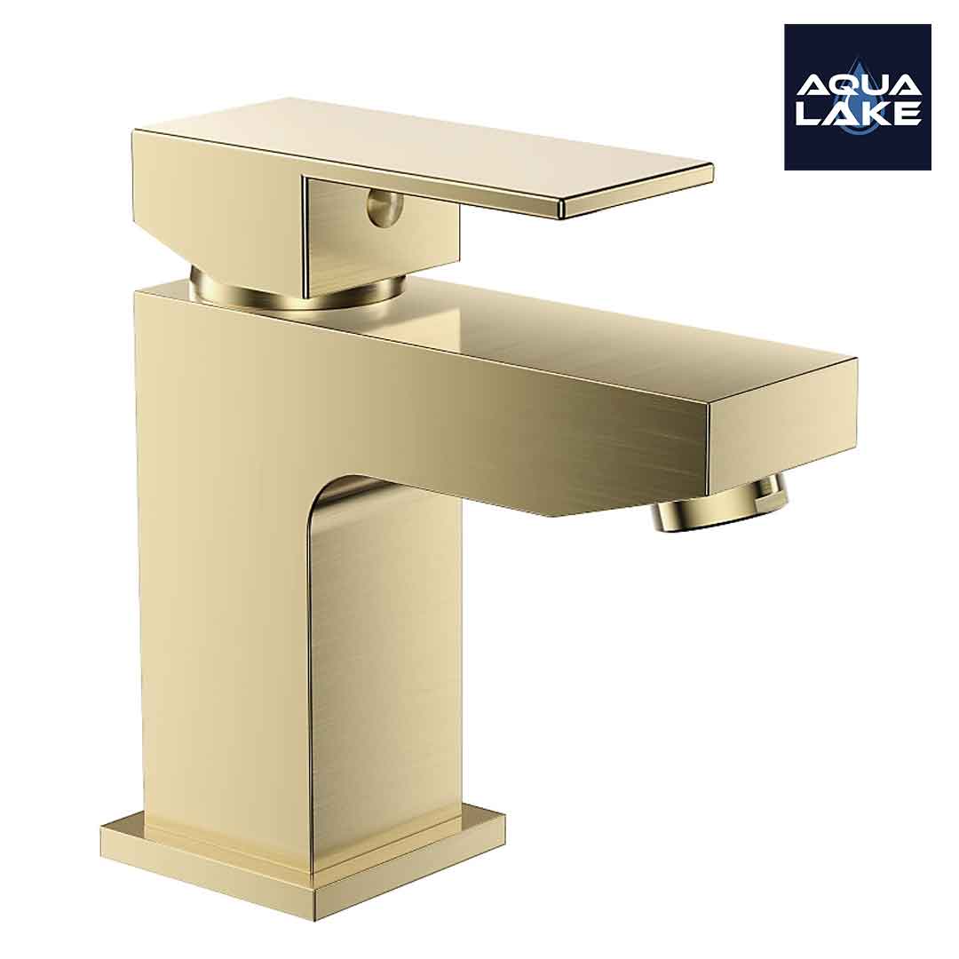 Irlam Basin Mixer Tap - Brushed Brass