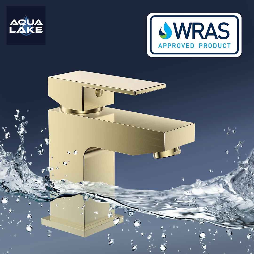 Irlam Basin Mixer Tap - Brushed Brass