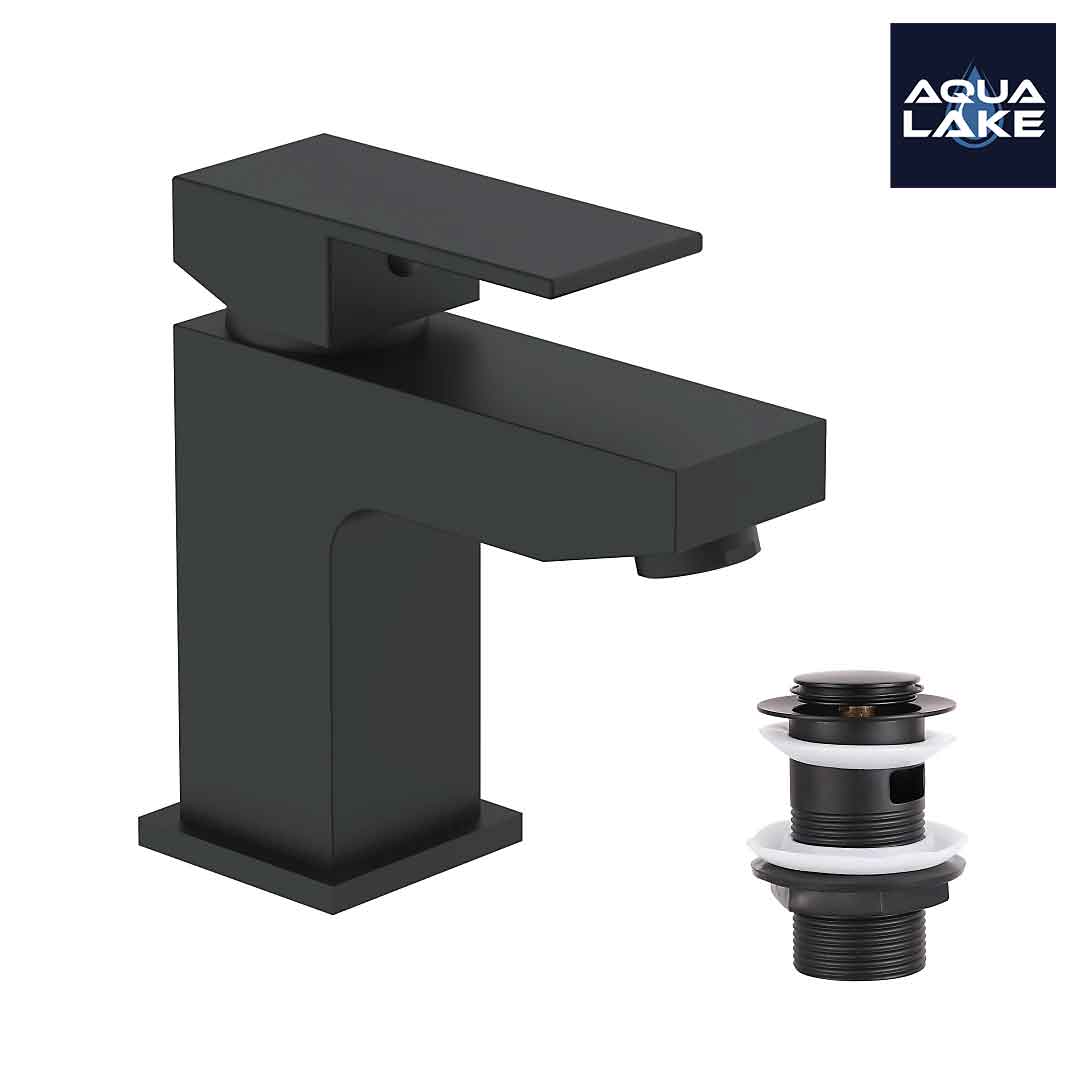Irlam Basin Mixer Tap - Matt Black