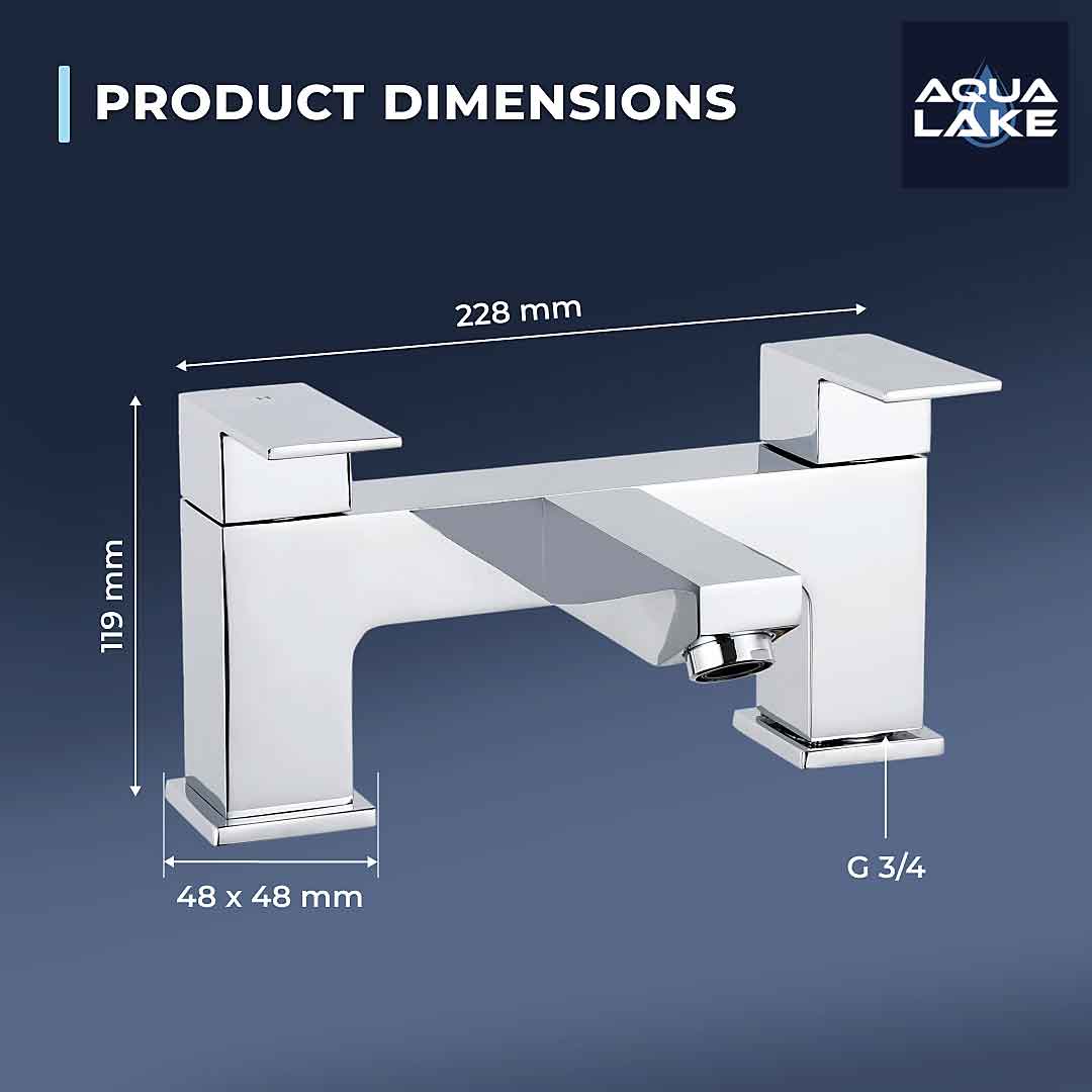 Irlam Bath Mixer Tap - Chrome