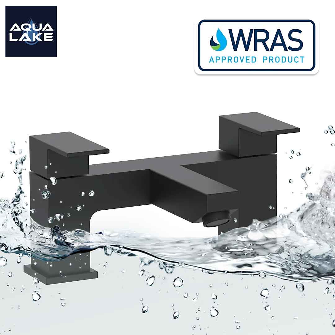 Irlam Black Bath Mixer Tap