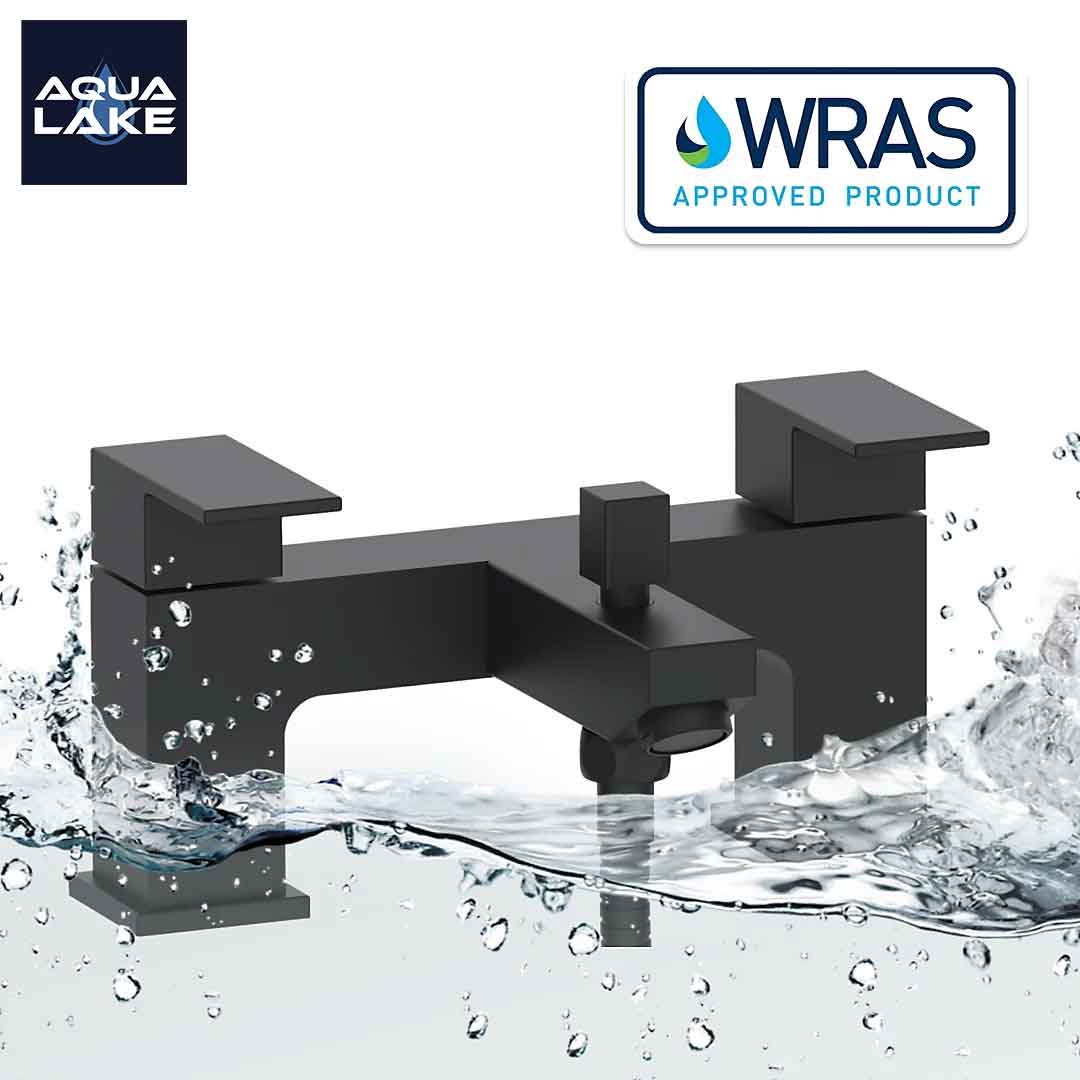 Irlam Bath Shower Mixer Tap with Kit - Matt Black