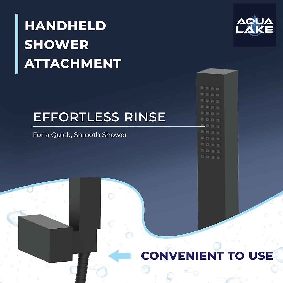 Irlam Bath Shower Mixer Tap with Kit - Matt Black