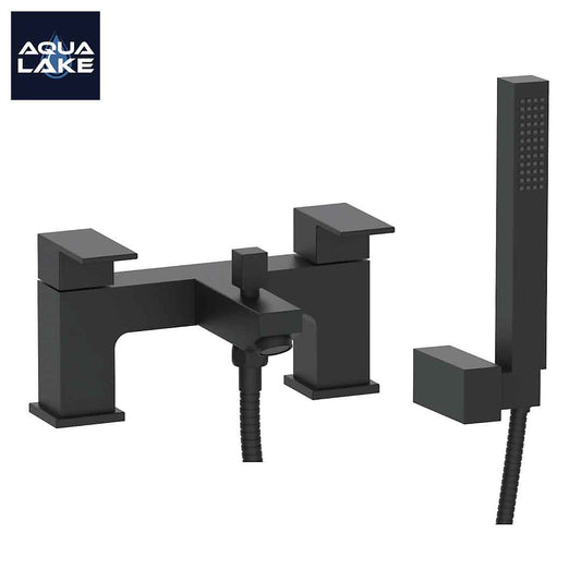 Irlam Bath Shower Mixer Tap with Kit - Matt Black