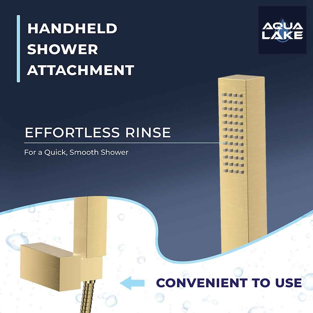 Irlam Bath Shower Mixer Tap with Kit - Brushed Brass