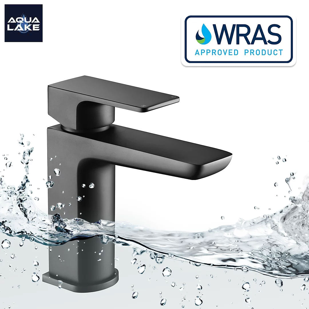 Marlow Mono Basin Mixer Tap with Waste - Matt Black