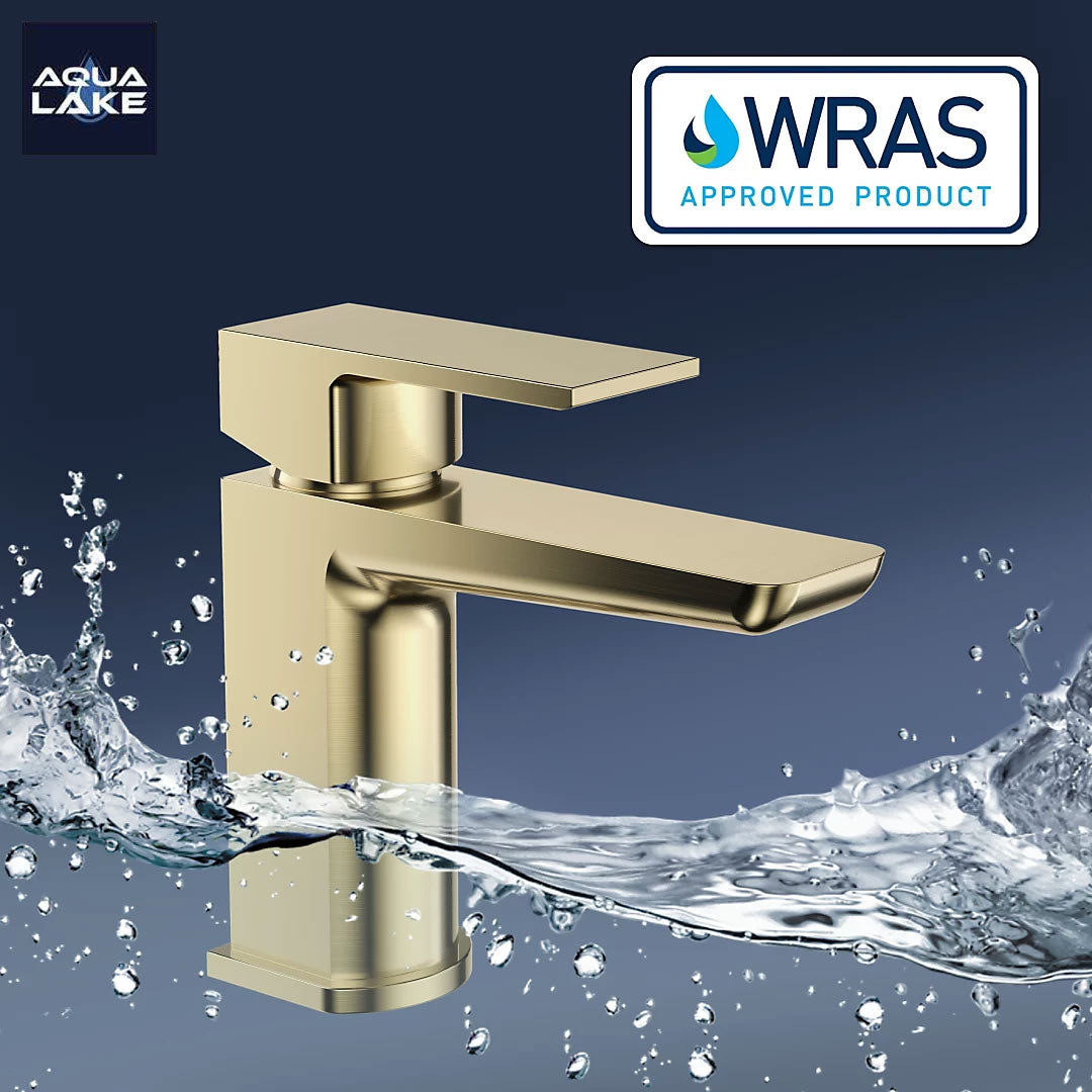 Marlow Mono Basin Mixer Tap with Waste - Brushed Brass