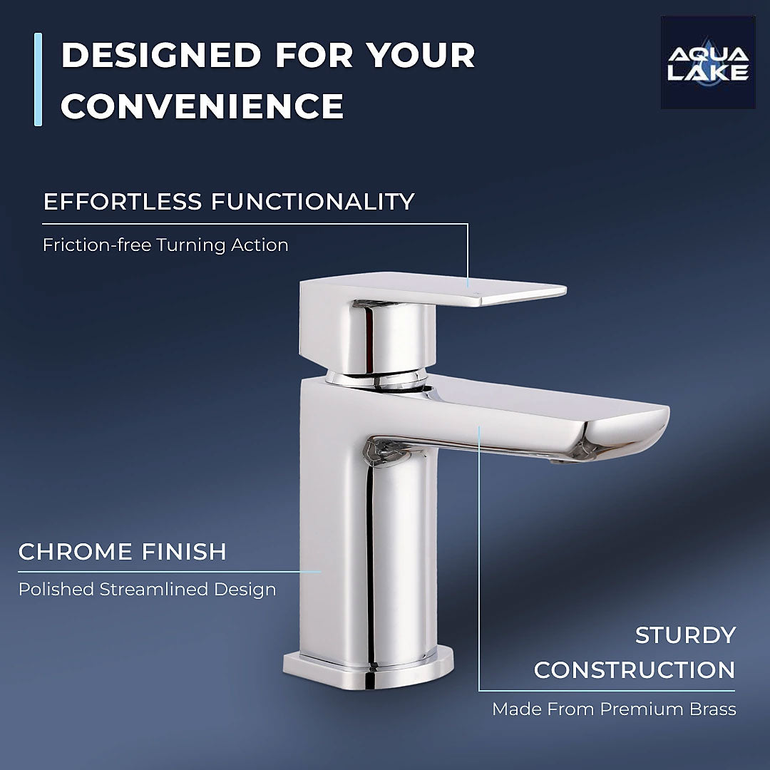 Marlow Mono Basin Mixer Tap with Waste - Chrome