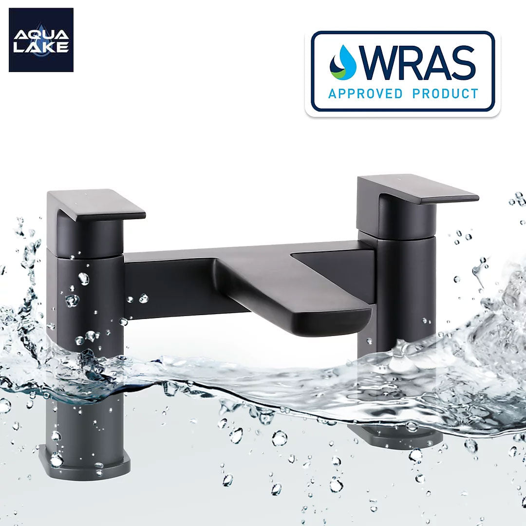 Marlow Bath Filler Mixer Tap - Matt Black