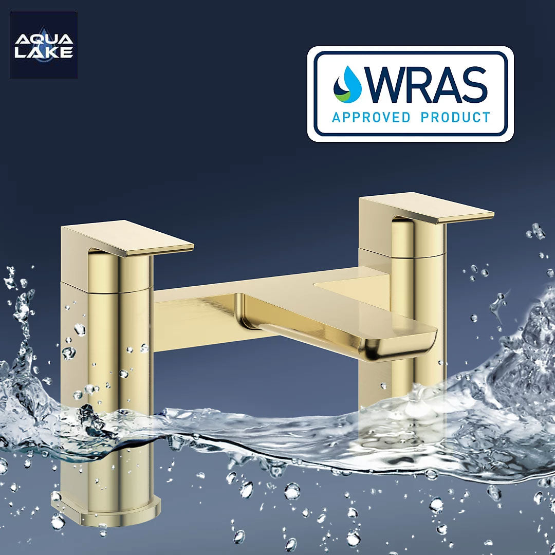 Marlow Bath Filler Mixer Tap - Brushed Brass