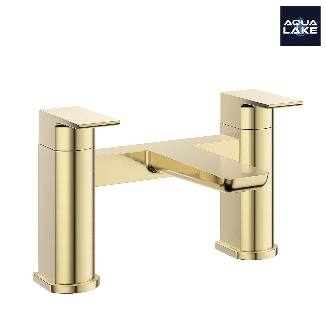 Marlow Bath Filler Mixer Tap - Brushed Brass