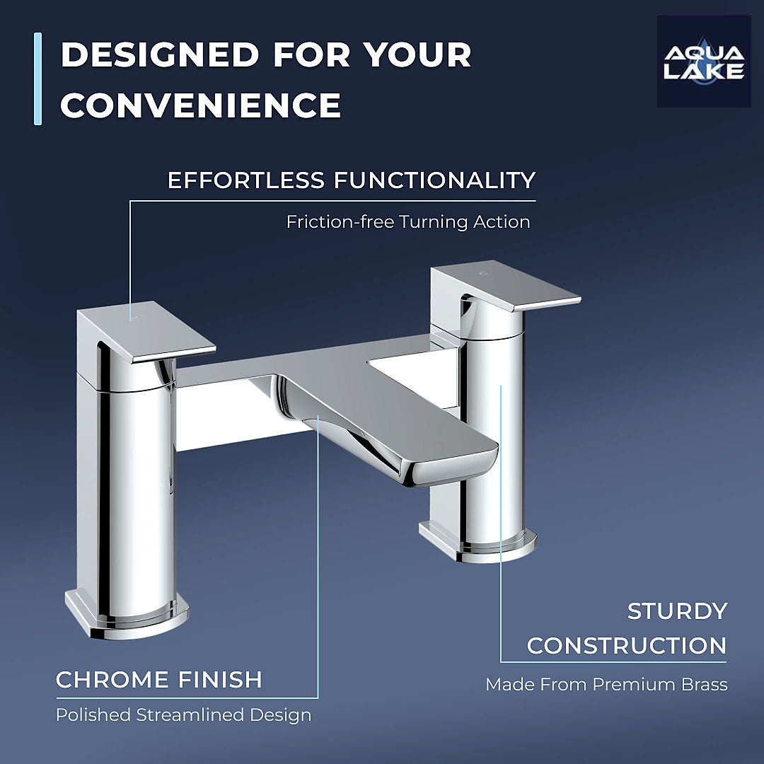 Marlow Bath Filler Mixer Tap - Chrome