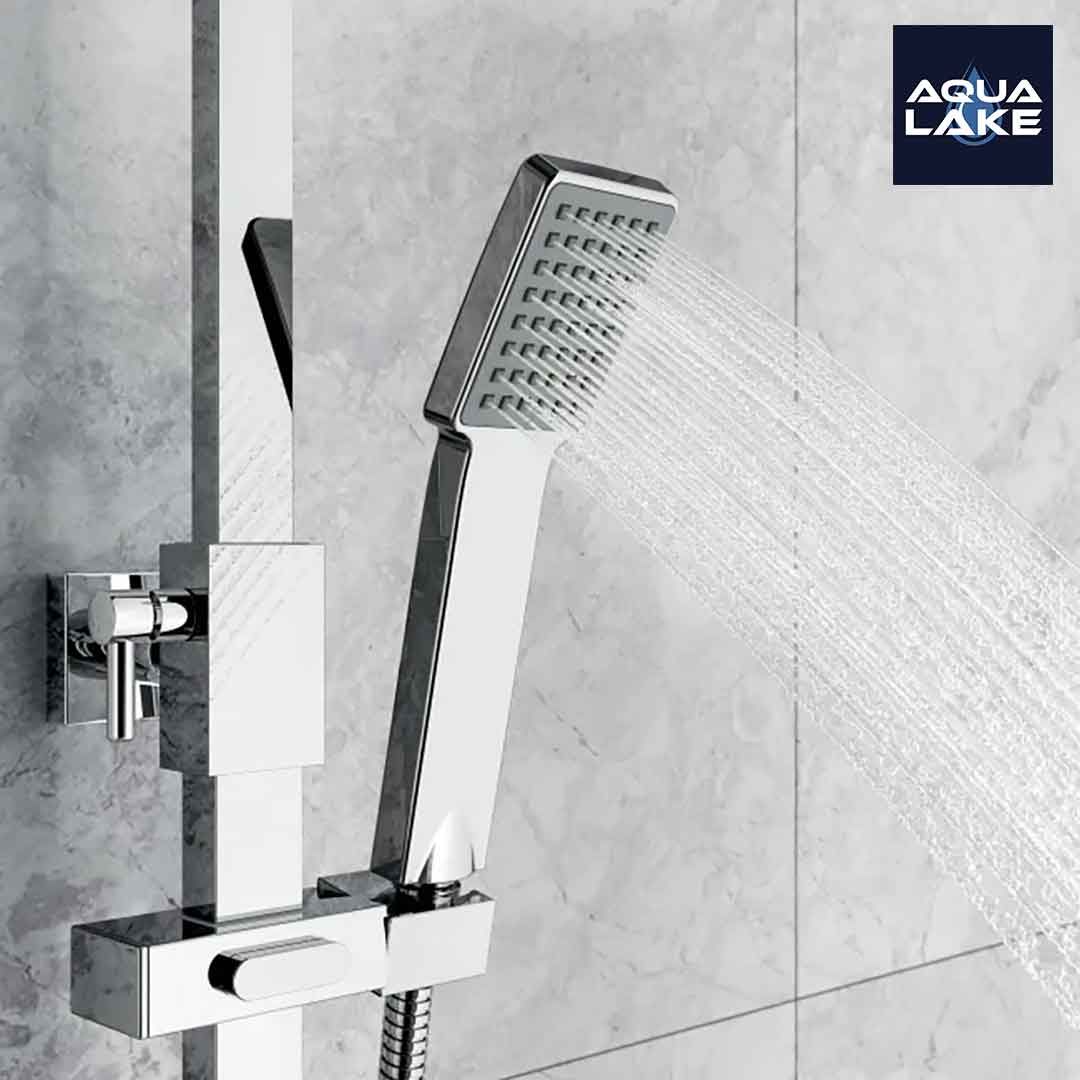 Windermere Premium Chrome Square Thermostatic Shower Set